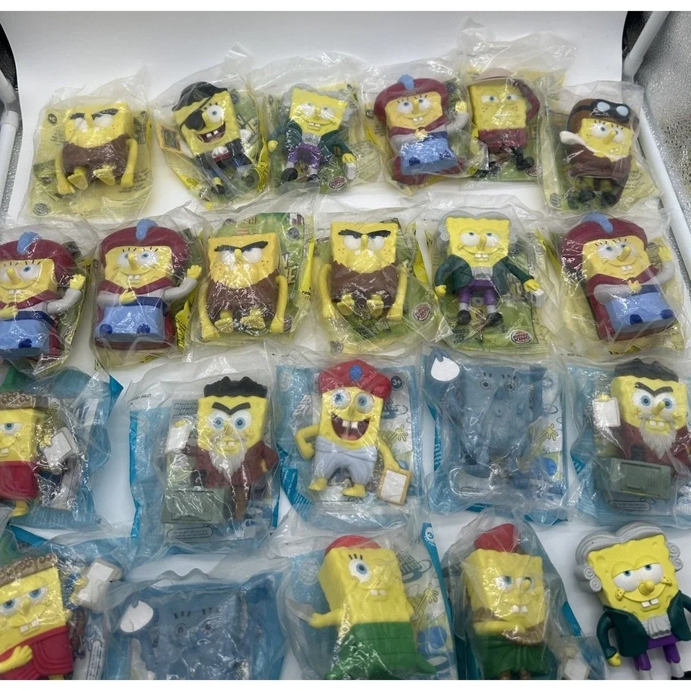 BURGER KING SPONGEBOB LOST IN TIME & ATLANTIS SQUAREPANTIS 21 SEALED + 1 LOOSE